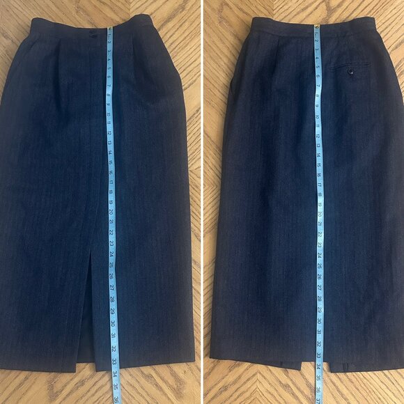 Jones New York 2 Piece Wool Skirt Suit Long Sleeve Jacket And Long Skirt Size 6 - Picture 13 of 16